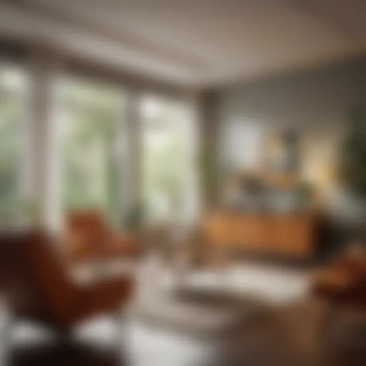 Elegant mid-century modern living room furniture