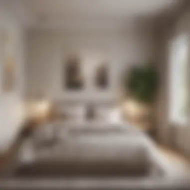 Serenity of Neutral Tones in Design A serene small bedroom with neutral tones