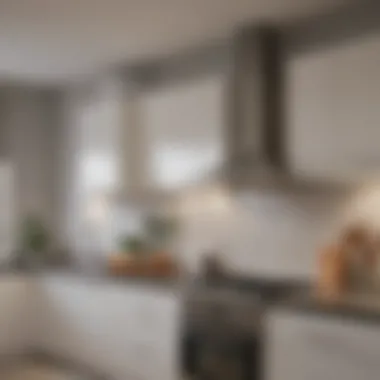 Seamless Elegance: A Modern Kitchen Without Backsplash Modern kitchen design featuring a seamless wall finish