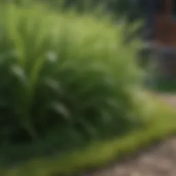 Vibrant lawn showcasing various grass types