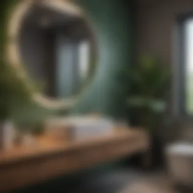 Sustainable materials used in modern bathroom design