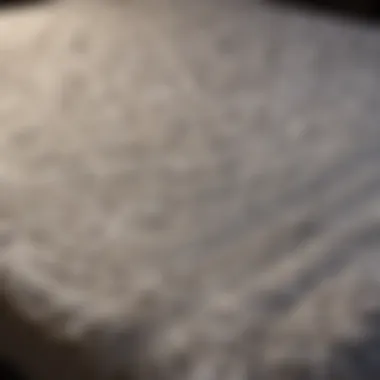 Close-up of intricate design patterns on a luxury mattress cover