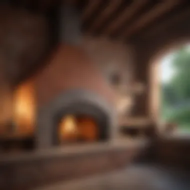 Stylish Home Brick Oven An elegant brick oven designed for home use