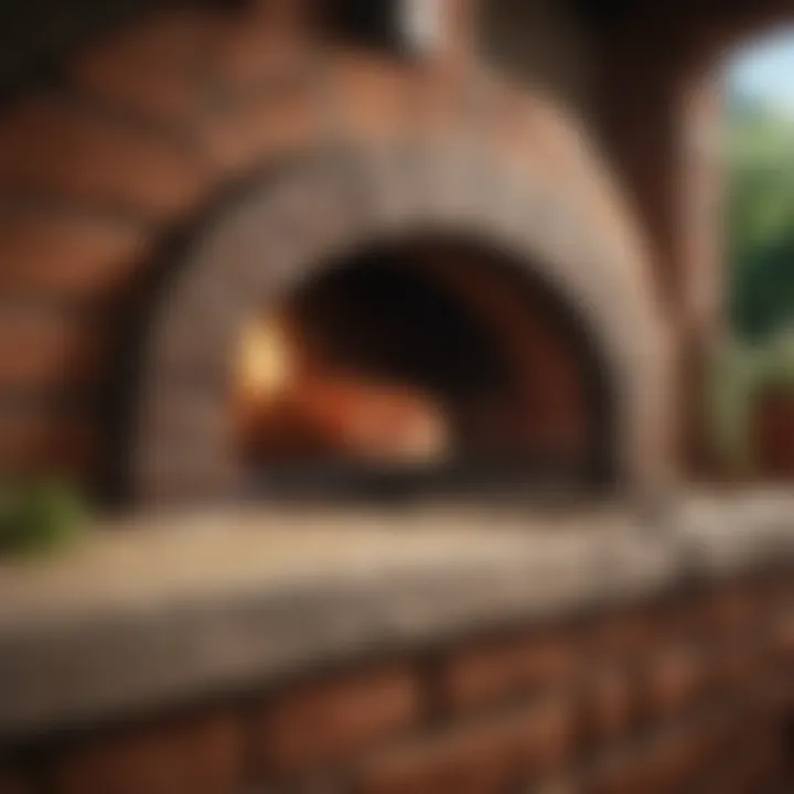 High-quality materials used in a brick oven