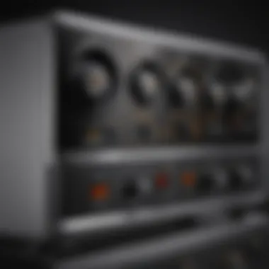 Control Panel Features of Air Fryers A detailed view of the control panel on a large air fryer