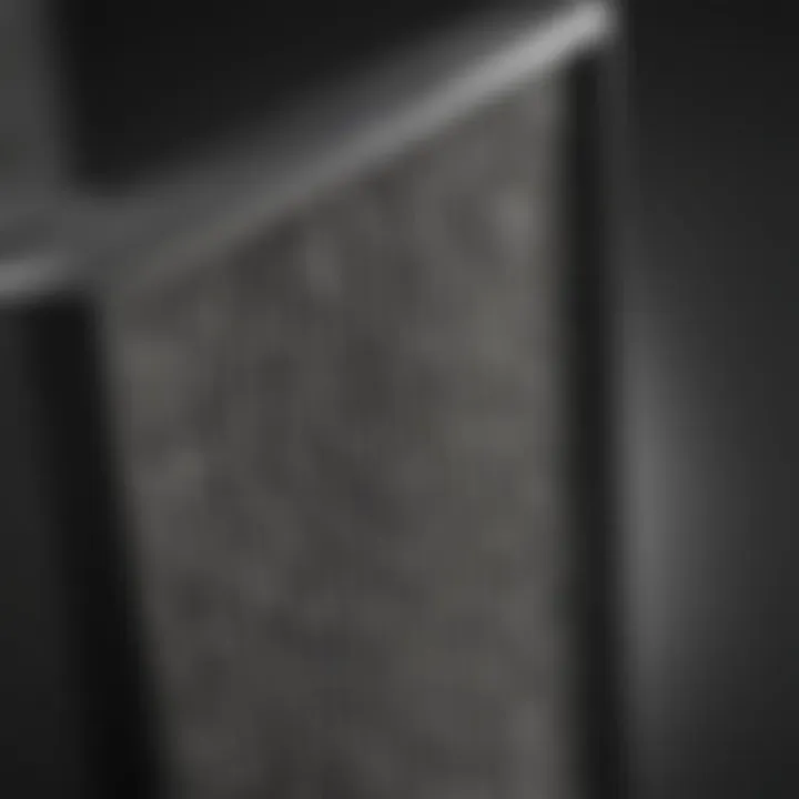 Close-up of a high-efficiency particulate air filter in a vacuum