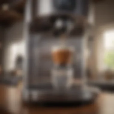 Advanced Brewing Technology Demonstrated Innovative brewing technology in a coffee machine