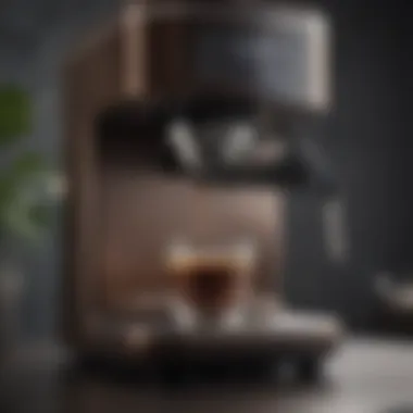 Modern Design of a High-End Coffee Maker Sleek high-end coffee maker showcasing modern design