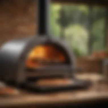 Flavor infusion process in wood pellet pizza oven