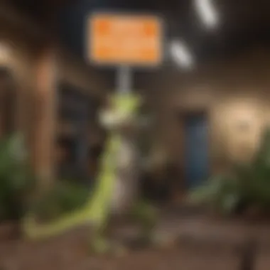 Creating a Gecko-Free Zone: Visual Cues Gecko-Free Zone Sign