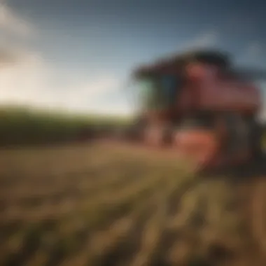 Advanced harvesting equipment in action