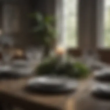 Chic Decor for a Dining Table Chic table settings with decorative elements