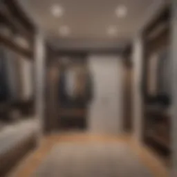 Maximized vertical space in a small closet