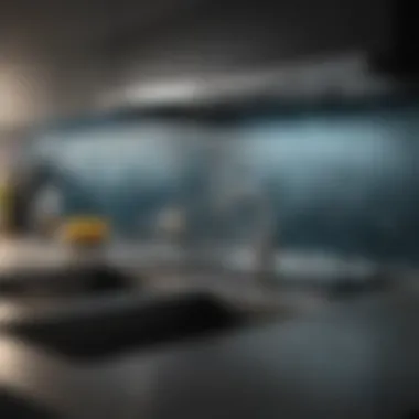 Sleek Glass Panel Backsplash Sleek Glass Panel Backsplash