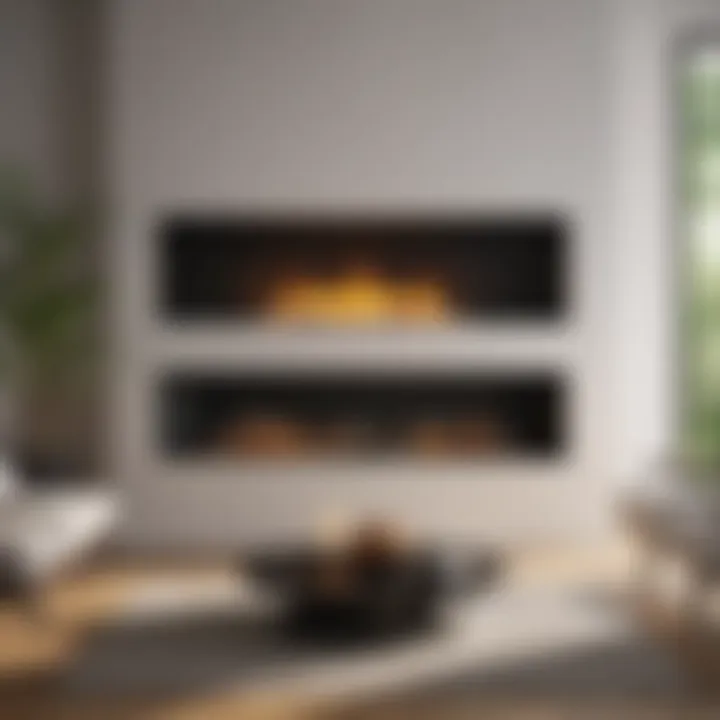 Installation process of clean burn fireplace in a contemporary home