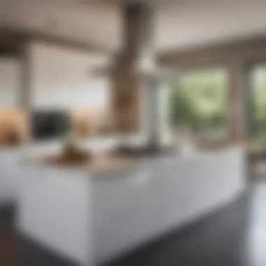 Sleek and Contemporary Kitchen Island with Sink and Stove Modern kitchen island design with integrated appliances