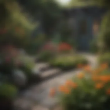 Small Garden Design on a Budget Beautifully designed small garden with colorful flowers