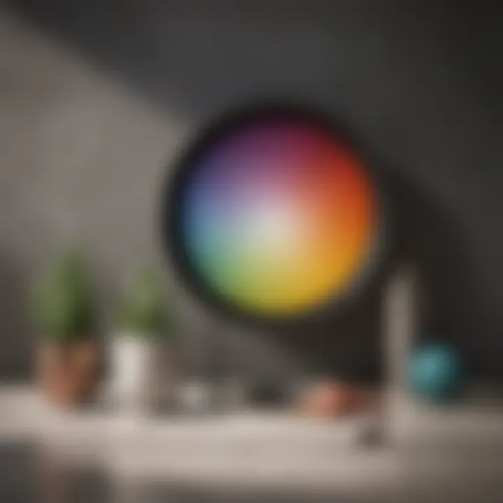 Luxurious color palette selection for home decor