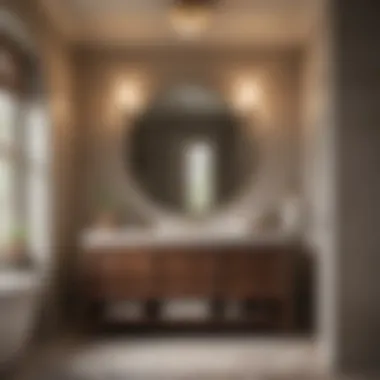 Luxurious Master Bath with Trending Earth Tones A luxurious master bath adorned with trending earth tones