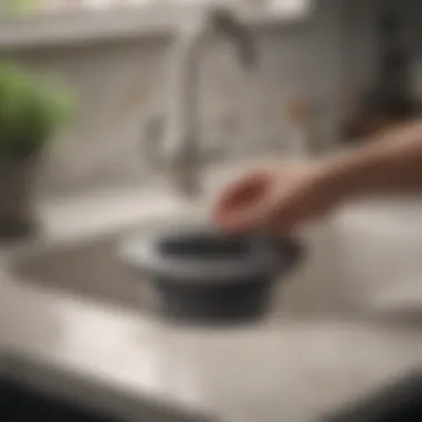 Replacing the Sink Strainer Gasket Sink Strainer Gasket Replacement