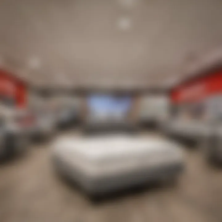 Mattress Firm store interior with new mattresses