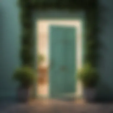 Mint Magic Mint Magic: Experience the enchanting allure of a green front door painted in a refreshing mint shade