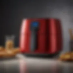 Modern Air Fryer with Touchscreen Display