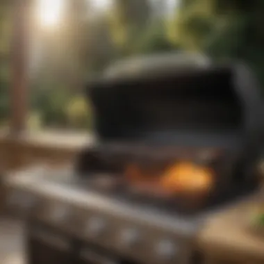 Cutting-Edge Gas Barbecue Grill Technology Modern Gas BBQ Grill with Built-In Temperature Gauge
