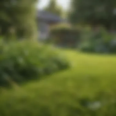 A Lush, Weed-Free Lawn Vibrant lawn with diverse grass species and no weeds