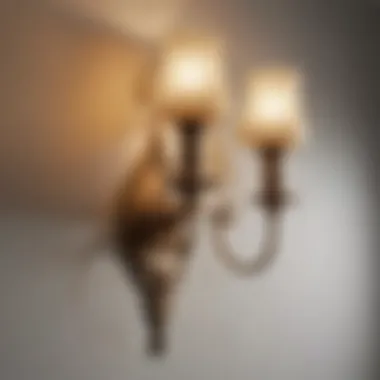 Old-Fashioned Wall Sconces Casting Ambient Light