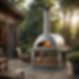 Elegant design of the Ooni Koda outdoor pizza oven showcasing its sleek profile.