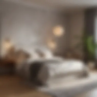 Aesthetics of Intentional Bed Placement A visually appealing bedroom with stylish design elements reflecting intentional bed placement.