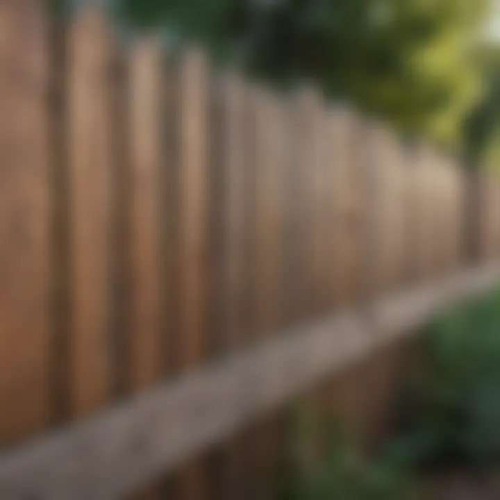 Demonstration of effective painting techniques on a wooden fence