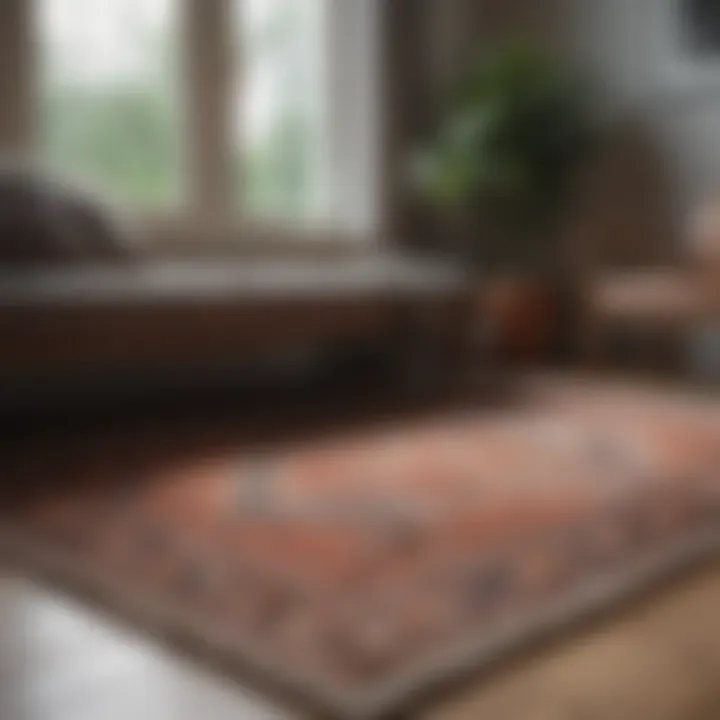 Small living room with perfectly sized rug