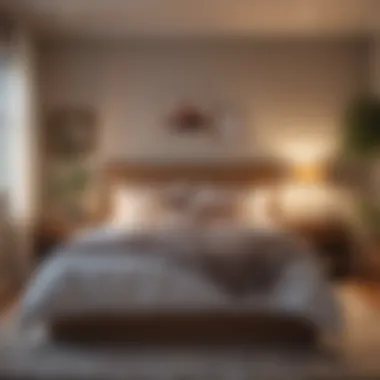 Cozy Arrangement of Full-Size Bed in a Small Room Cozy and inviting full-size bed arrangement in a small room