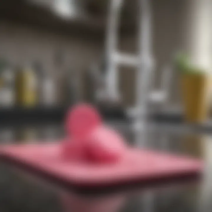 Pink Dishwasher Tablet Enhancing Shine on Dishes