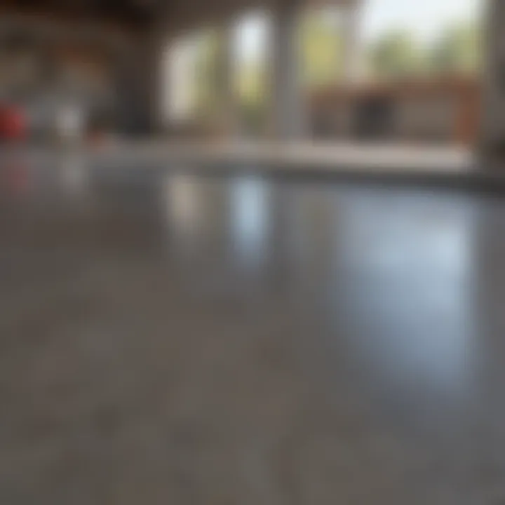 Preventative measures to keep a cement garage floor clean