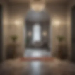Reflective Elegance in Entryway