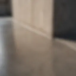 Concrete surface before stain removal