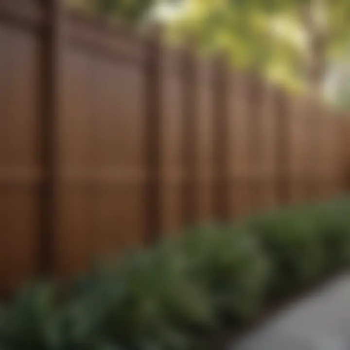 A well-maintained vinyl fence with newly replaced slats enhancing outdoor aesthetics.