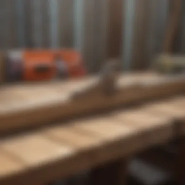 Tools required for replacing vinyl fence slats arranged on a workbench.