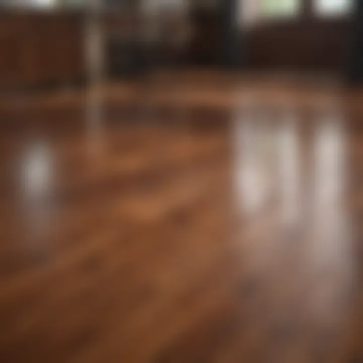 Revealing the natural beauty of refinished hardwood floors