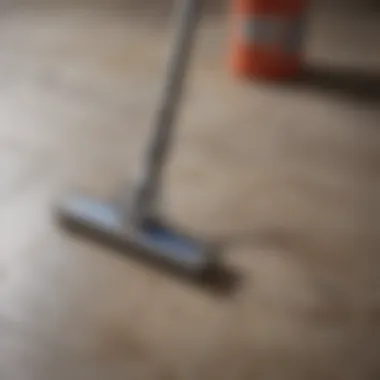 Professional-grade grout cleaning tools neatly arranged