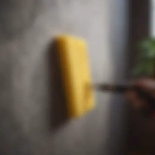 Innovative Wall Cleaning Sponge in Action