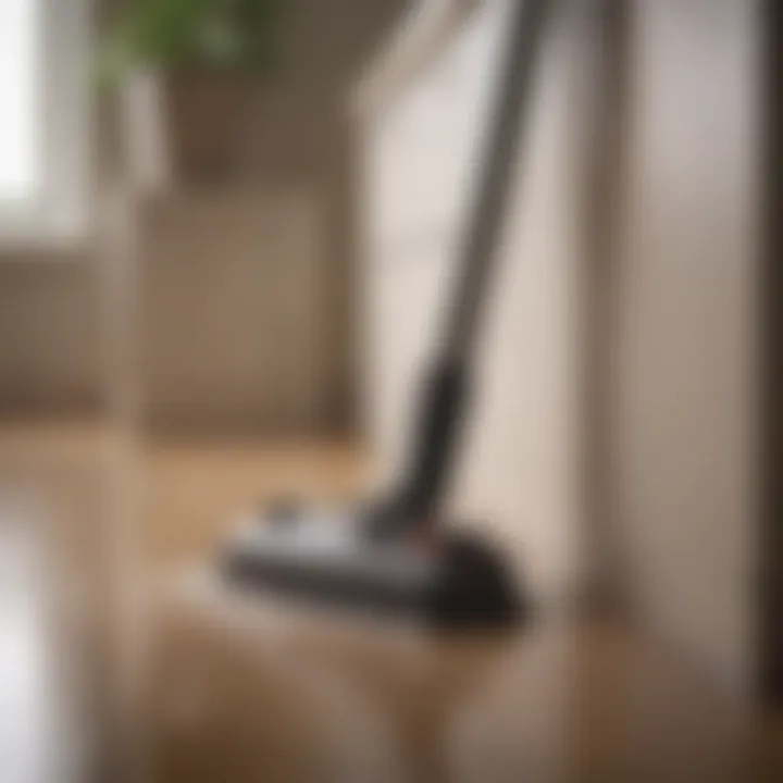 Demonstration of effective corner cleaning technique using a vacuum