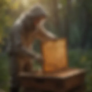 Setting up a small beehive for honey production