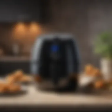 Air fryer showcasing compact size for convenience