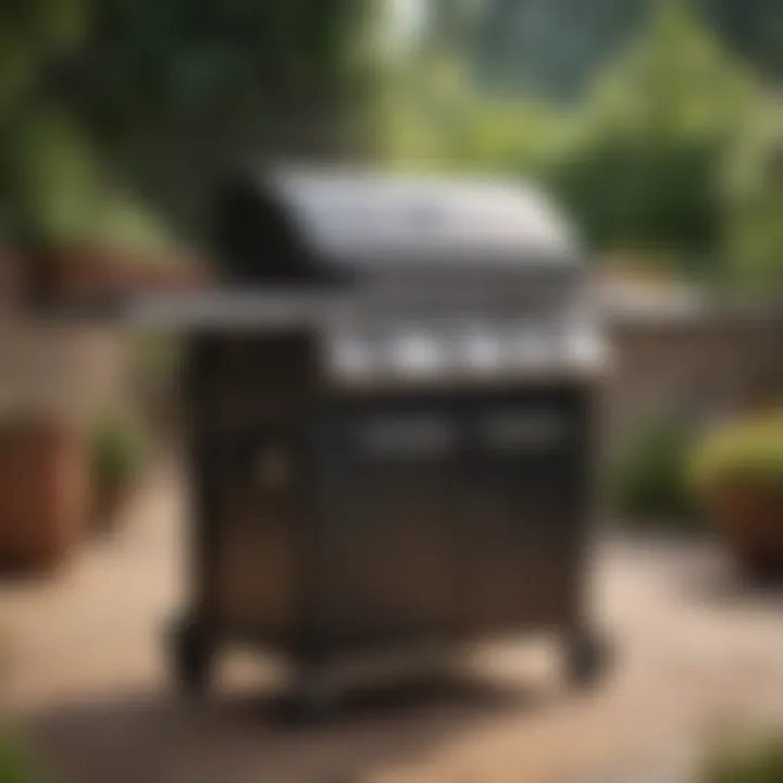 Sleek and modern design gas grill