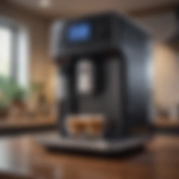 Smart connectivity features in a high-tech coffee maker