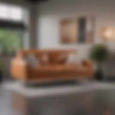 Compact Contemporary Sofa Perfect for Small Spaces Compact contemporary sofa in a stylish small living room